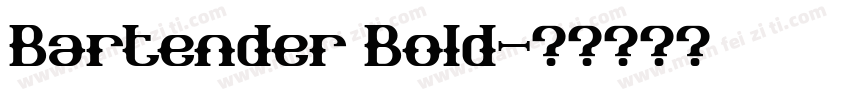 Bartender Bold字体转换
